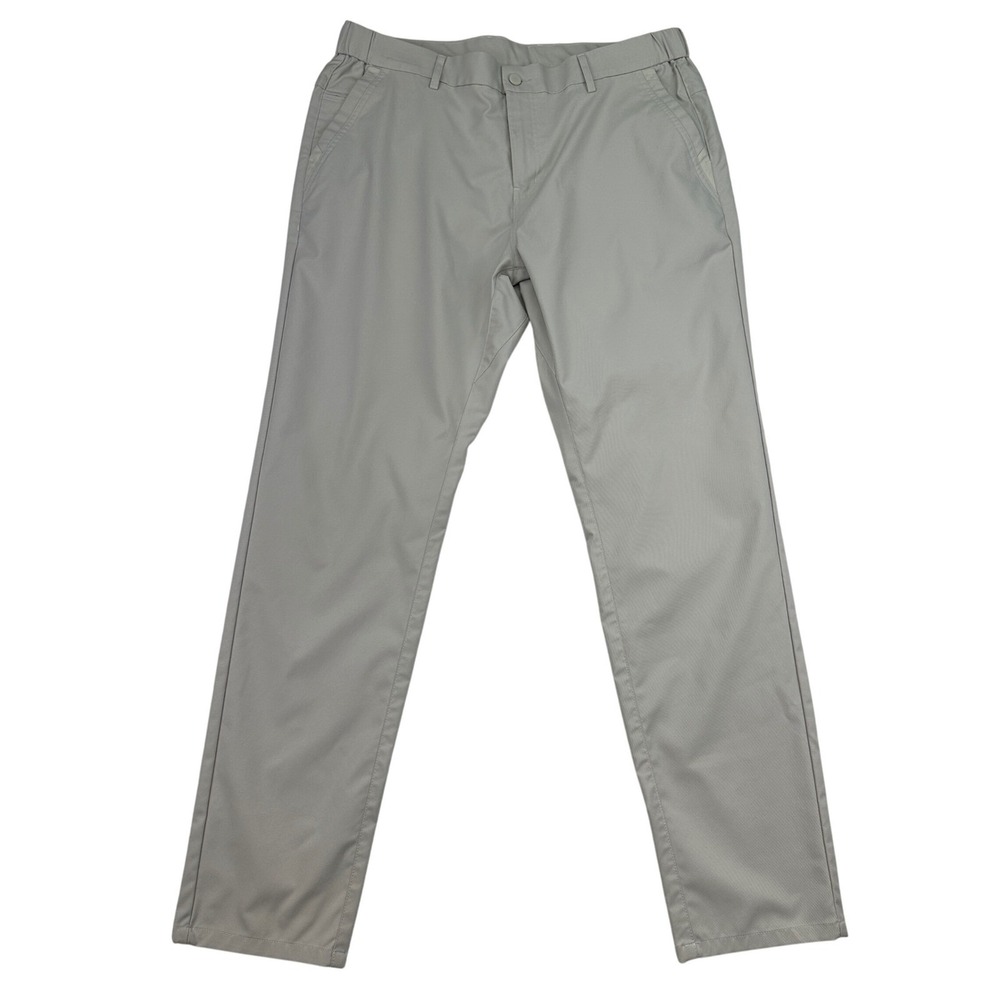 JACK ARCHER Jetsetter Pants Stone Men's 35x32 Chino Flat Front Golf Casual - Picture 1 of 8